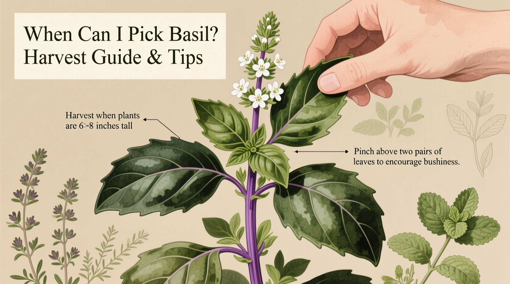 Harvest Basil in 4 Weeks: Expert Tips | TheHomeSprouts