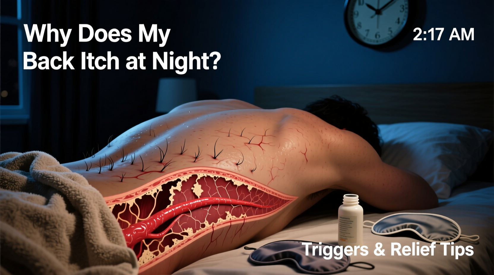 why does my back itch at night possible triggers and relief tips