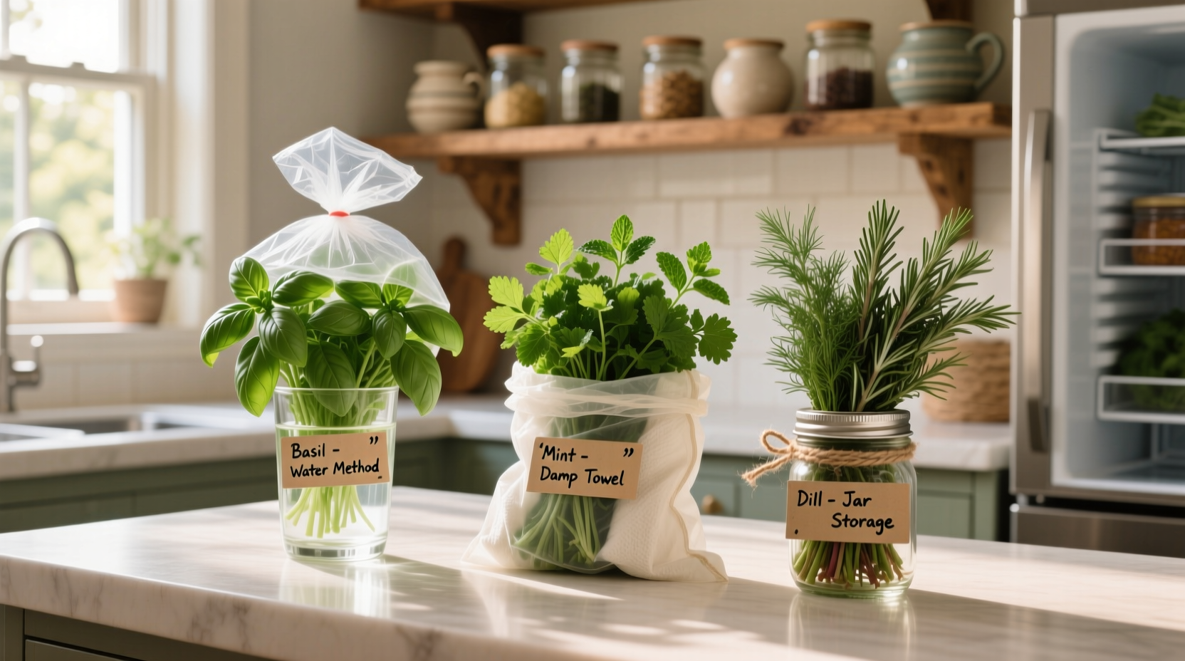how to store fresh herbs so they last twice as long kitchen tricks that work