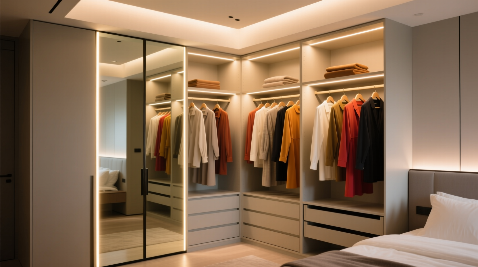 closet lighting tips to reduce decision fatigue