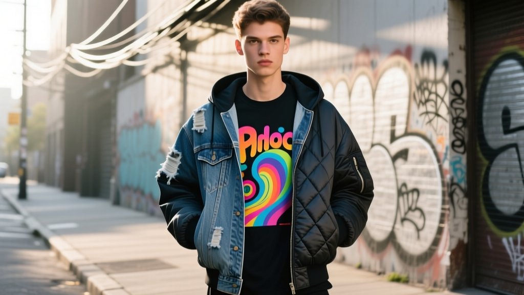 Graphic Tee + Streetwear Jacket: Layering Rules That Work