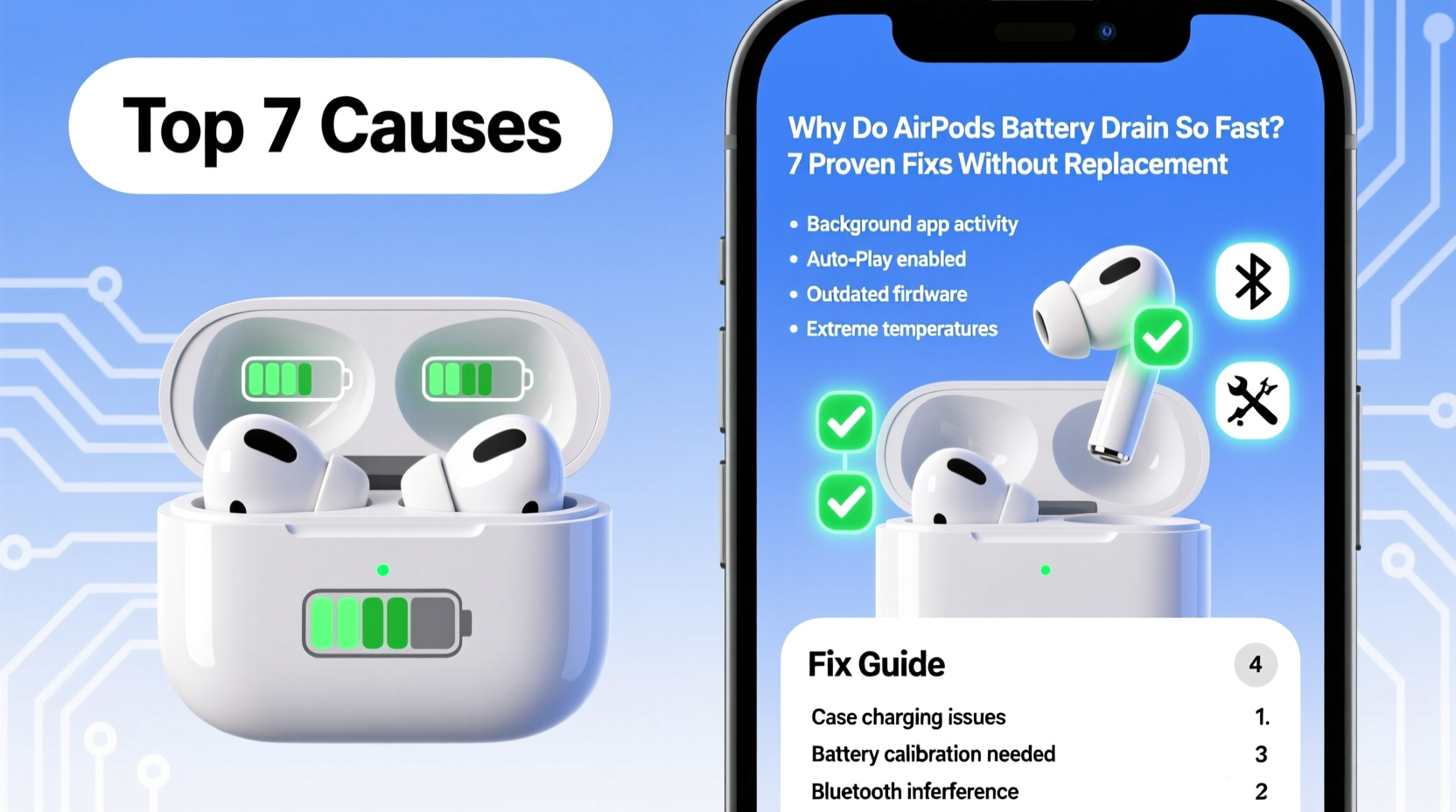 why does my airpods battery drain so fast and how to fix it without replacing them