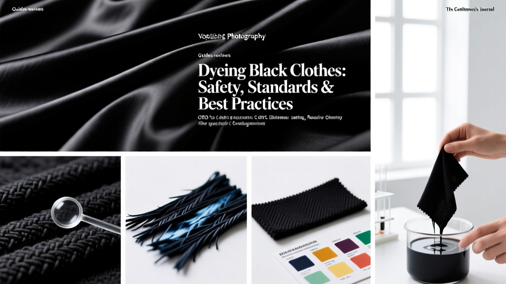 Dyeing Black Clothes: Safety, Standards & Best Practices