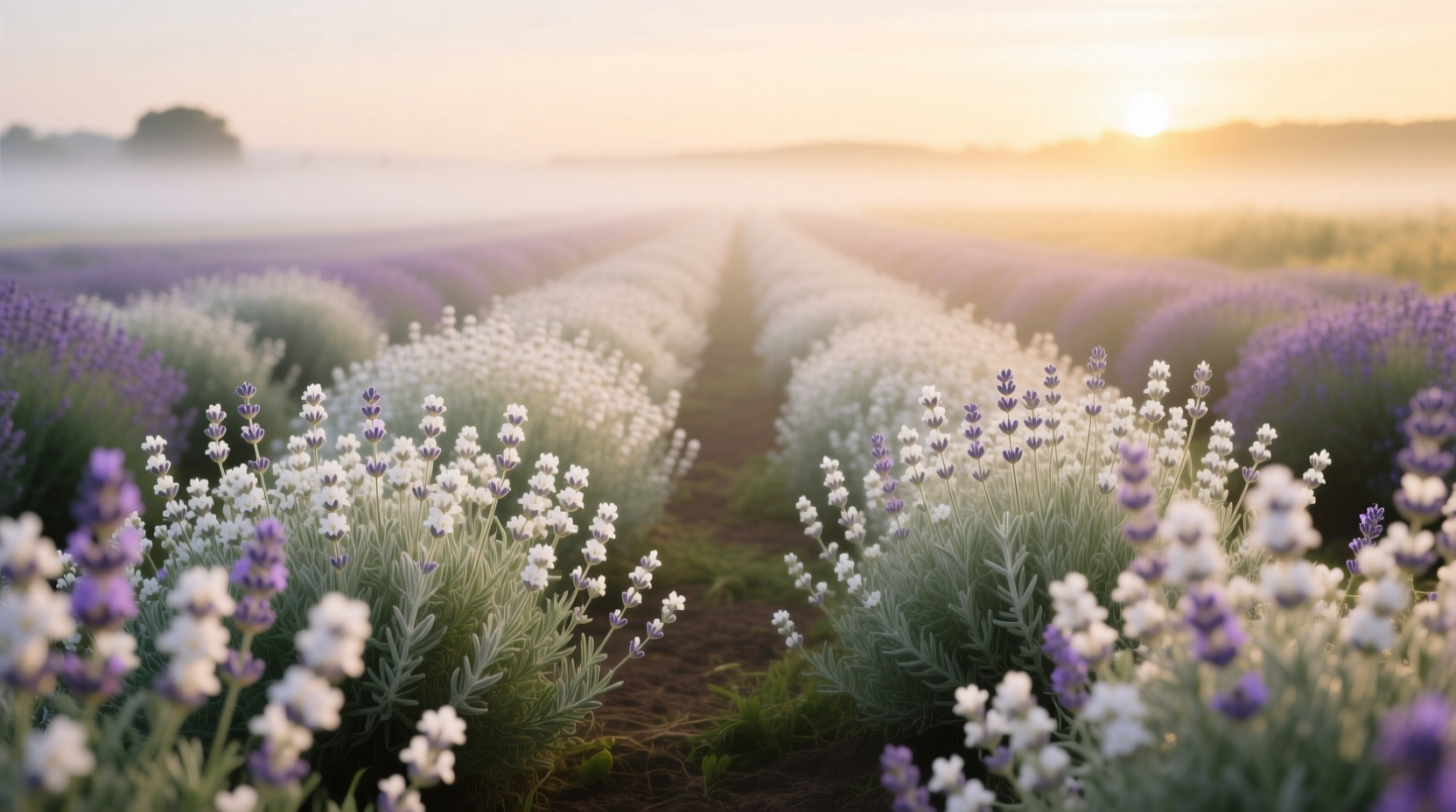 lavender plants white flowers