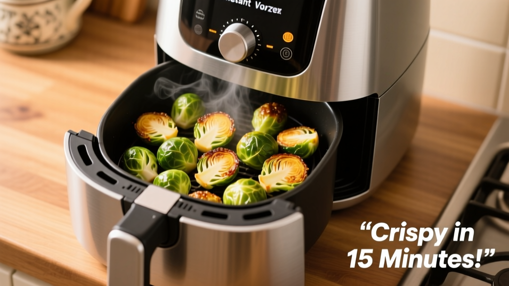 Perfect Air Fryer Brussels Sprouts in Instant Vortex