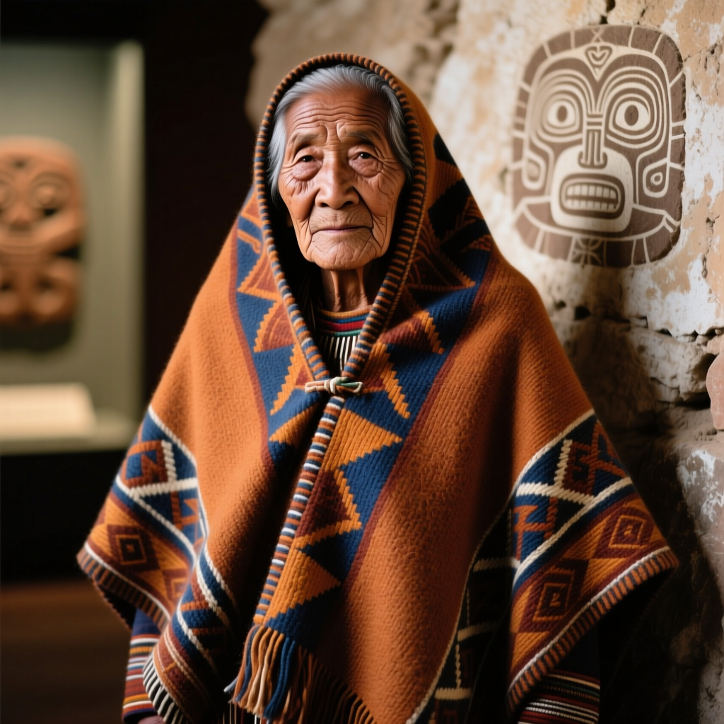 The Chilean Mapuche Makun Poncho: A Heritage of Loom Weaving & Cultural Resilience