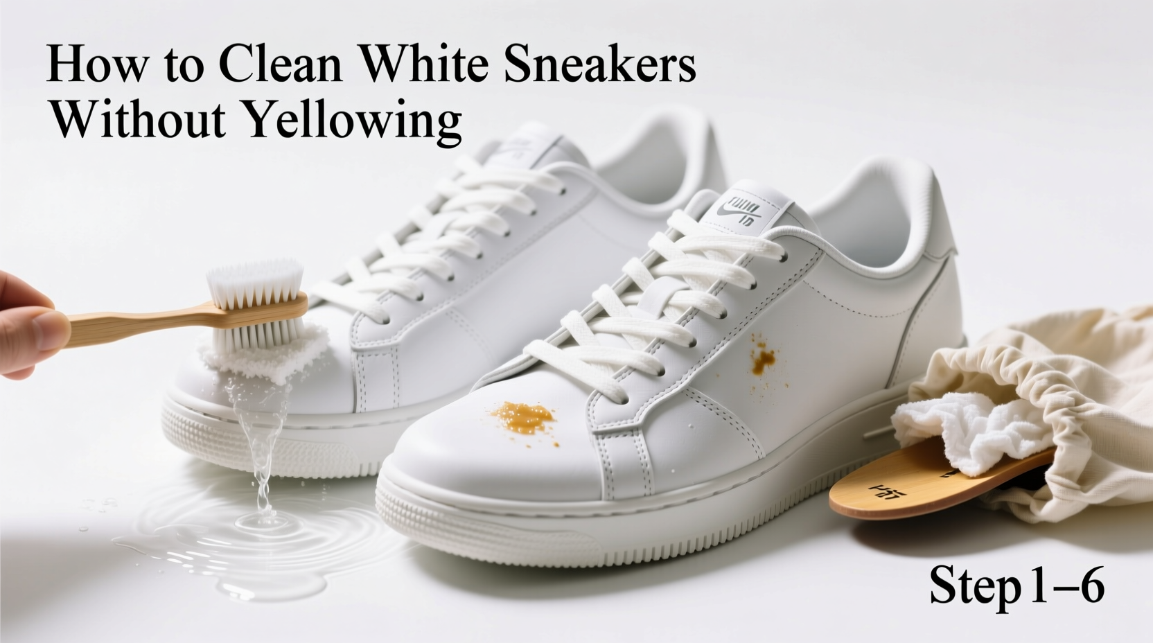How To Clean White Sneakers Without Yellowing Step By Step Methods That ...