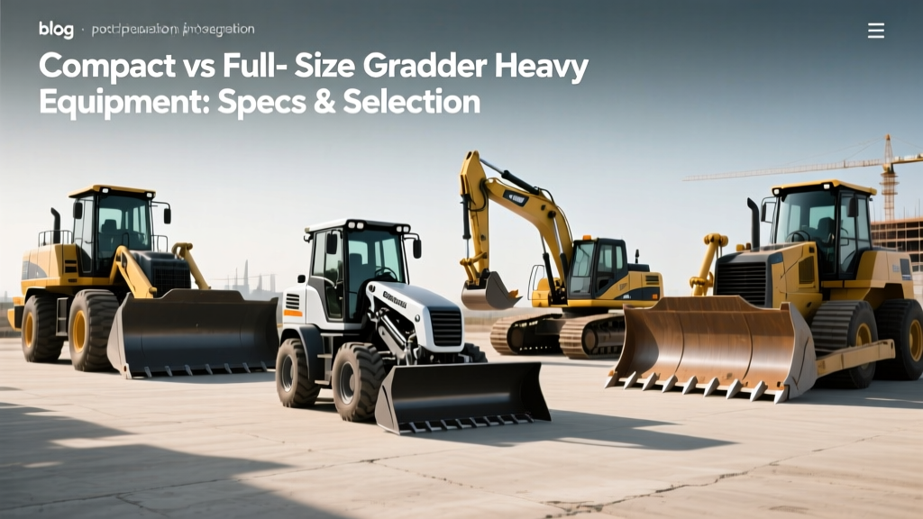 Compact vs Full-Size Grader Heavy Equipment: Specs & Selection