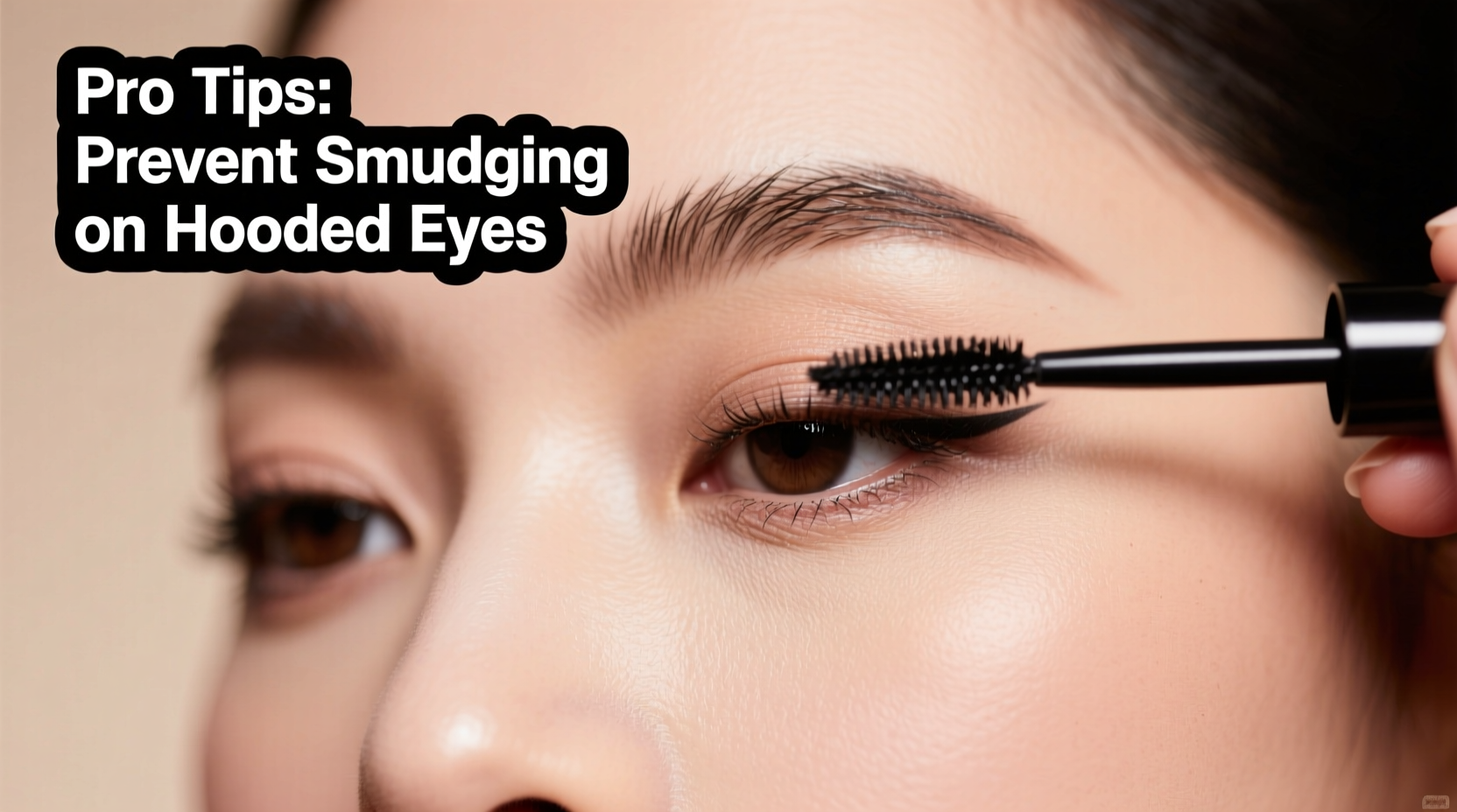 how to prevent mascara from smudging on hooded eyes all day