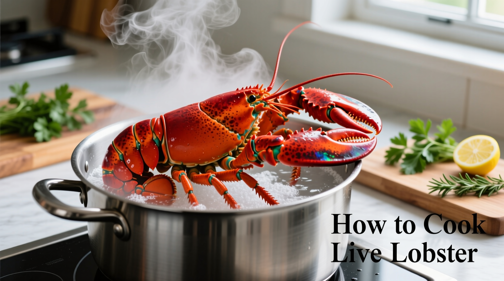 how do you cook live lobster