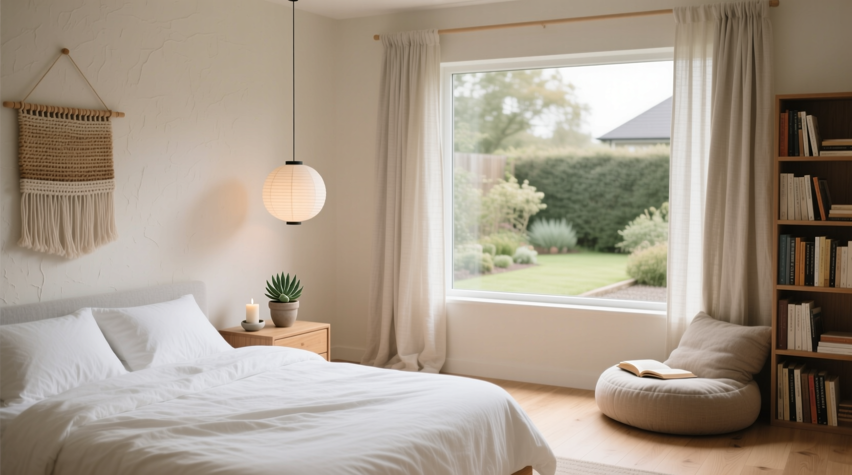 how to create a calming bedroom setup on a tight budget