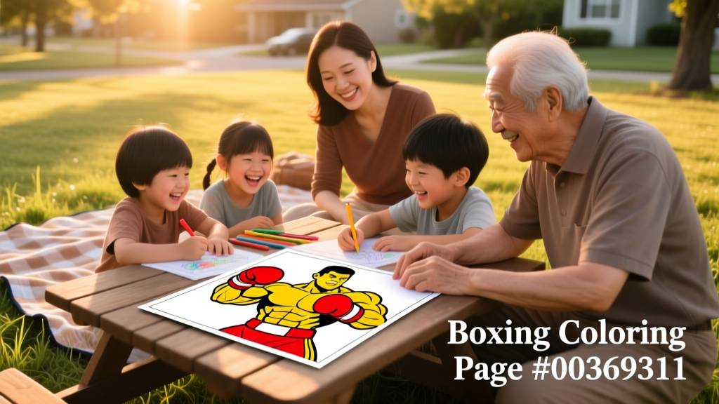 Boxing Coloring Pages: A Surprising Tool for Emotional Regulation and Focus in Children Ages 4–12