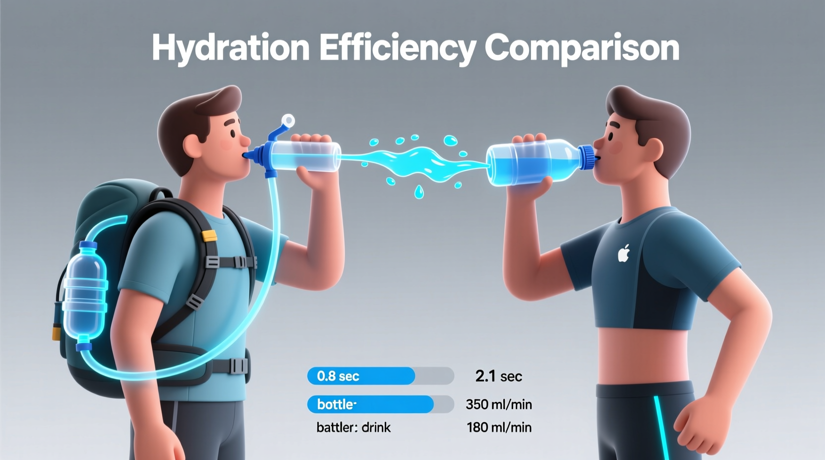 backpack hydration bladder vs handheld bottle which hydrates better