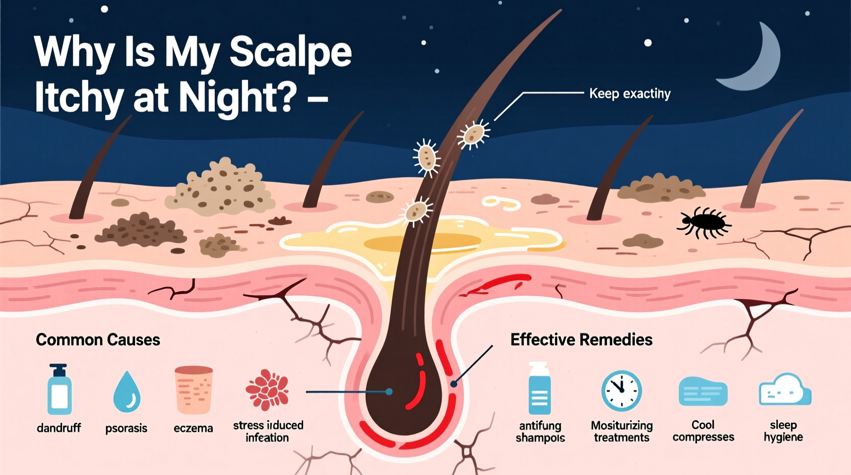 why is my scalp itchy at night possible causes and remedies