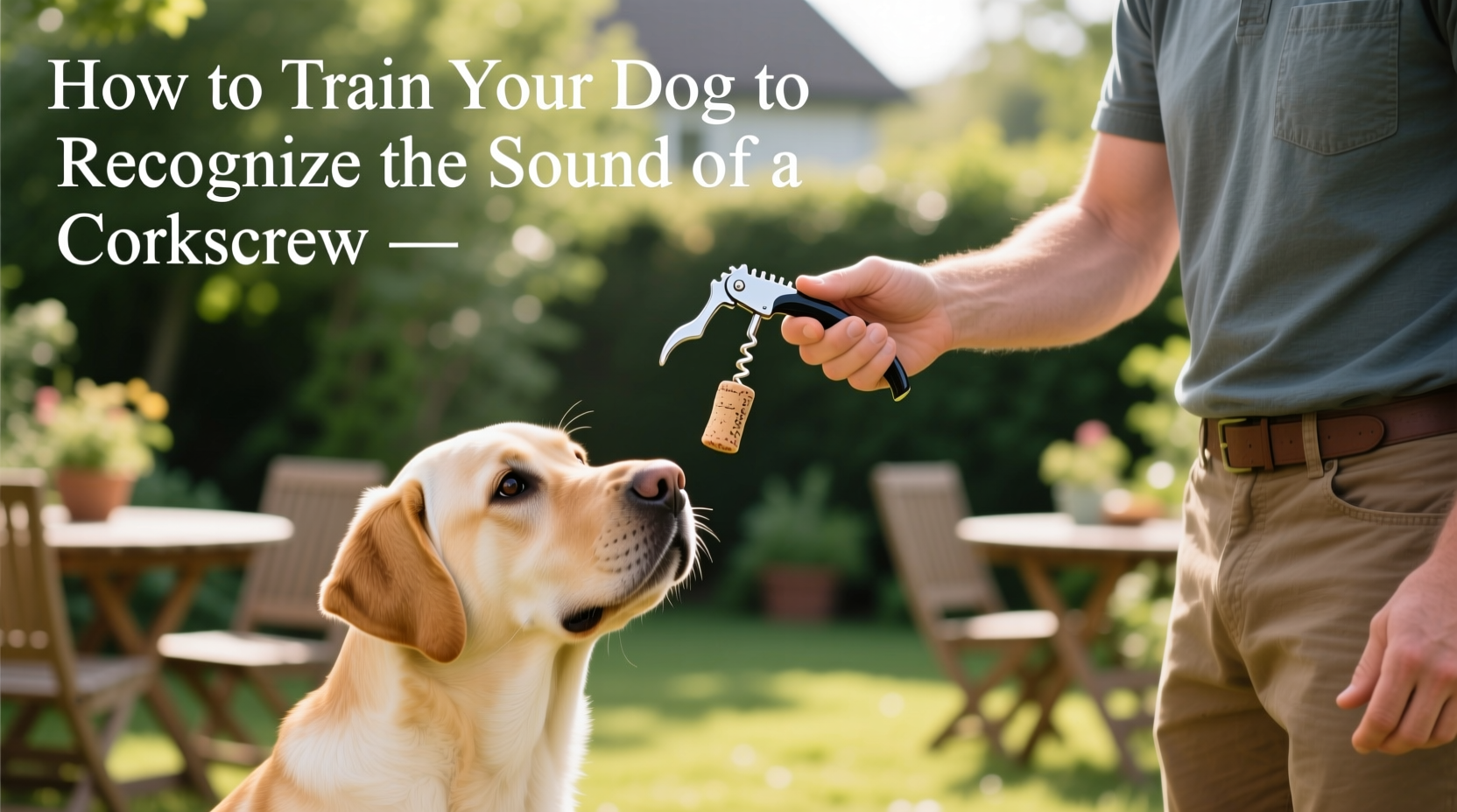 how to train your dog to recognize the sound of a corkscrew