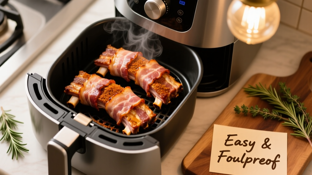 Crispy Bacon Ribs in the Air Fryer: Easy & Foolproof