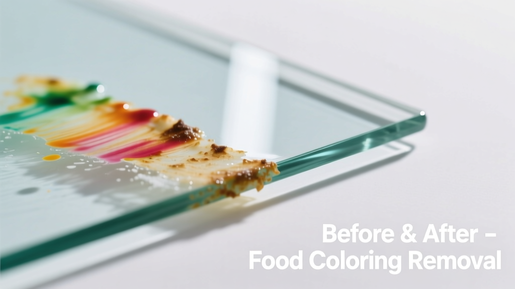 How to Remove Food Coloring from Glass Surfaces