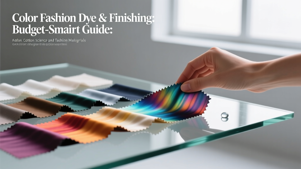 Color Fashion Dye & Finishing: Budget-Smart Guide