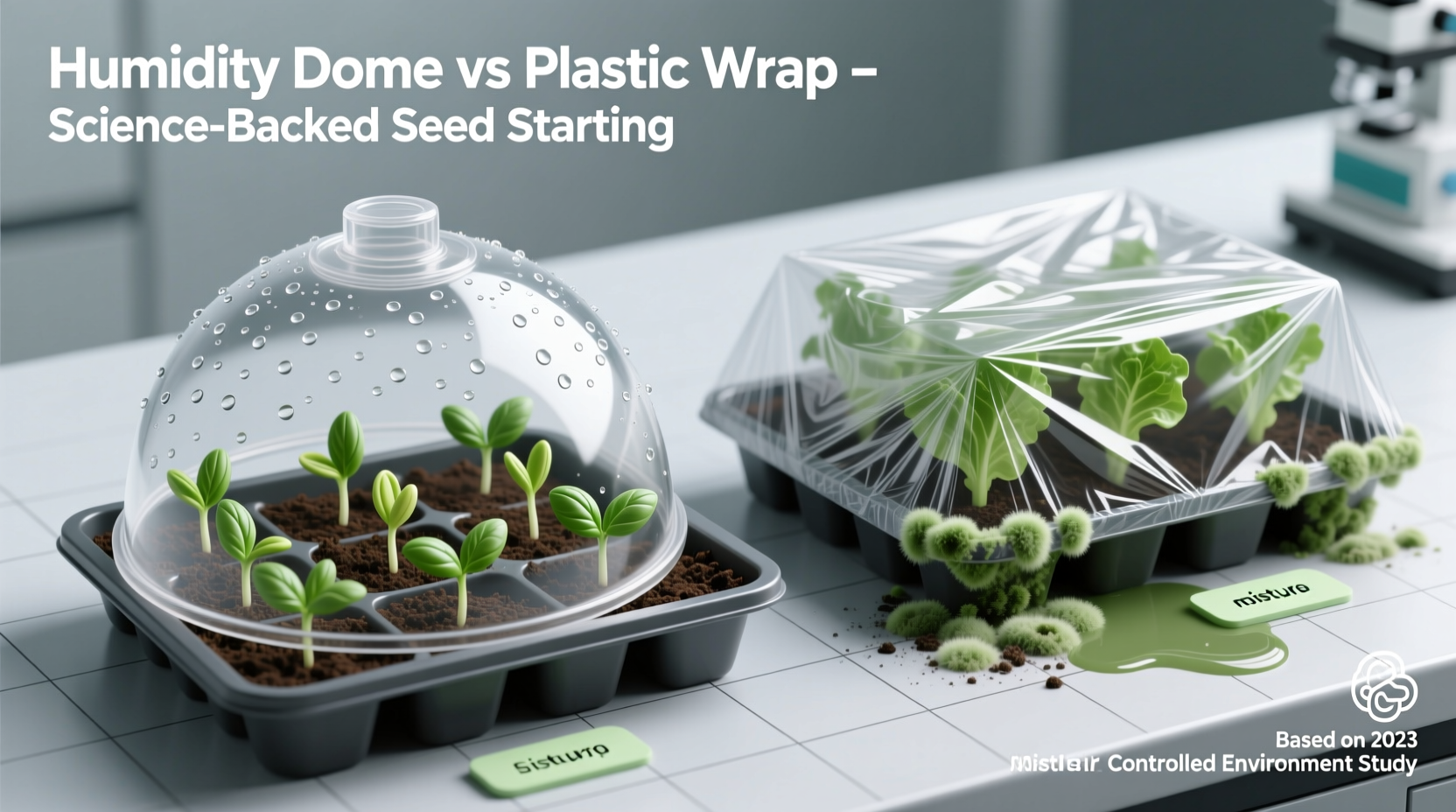 Humidity Dome vs Plastic Wrap for Seeds