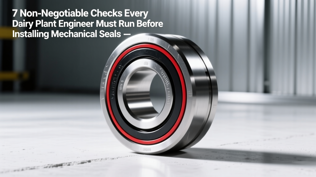 7 Must-Do Mechanical Seal Checks for Dairy Plants