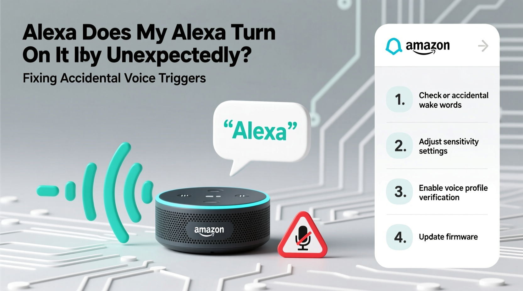 why does my alexa turn on by itself fixing accidental voice triggers