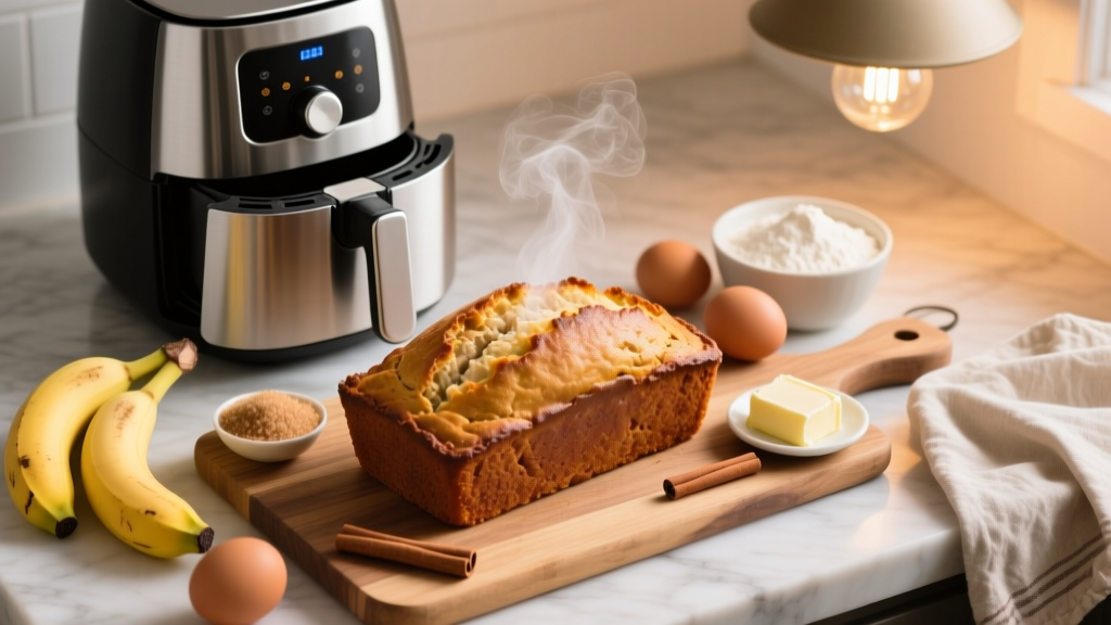 Best Air Fryer Banana Loaf Recipe (Crispy-Edged & Moist!)