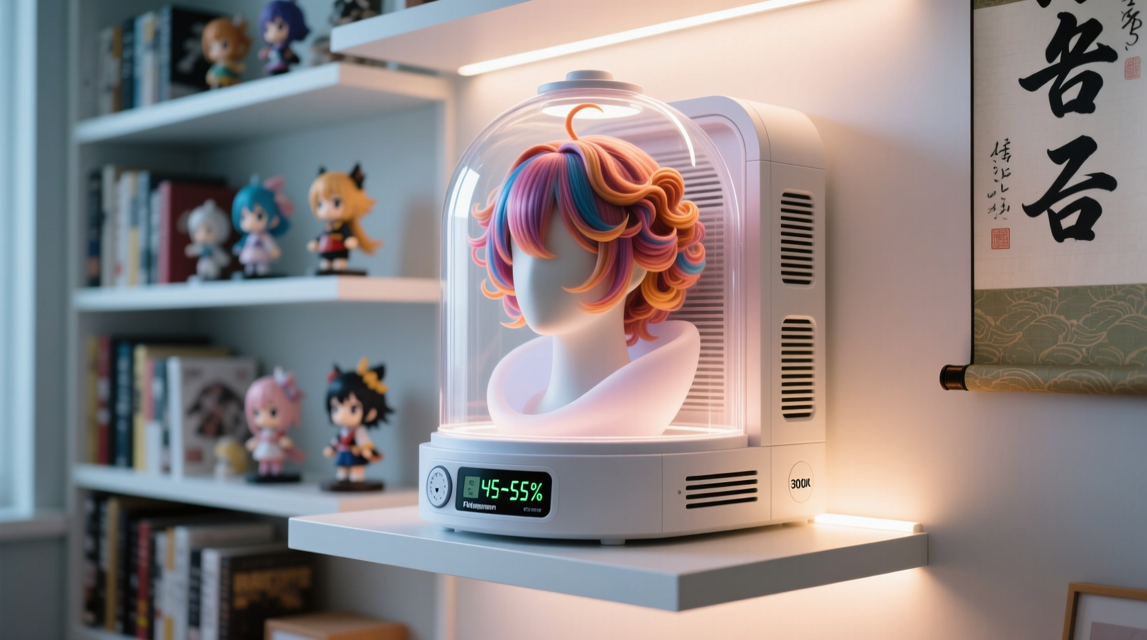 cosplay wig storage in humidity closet organization tips