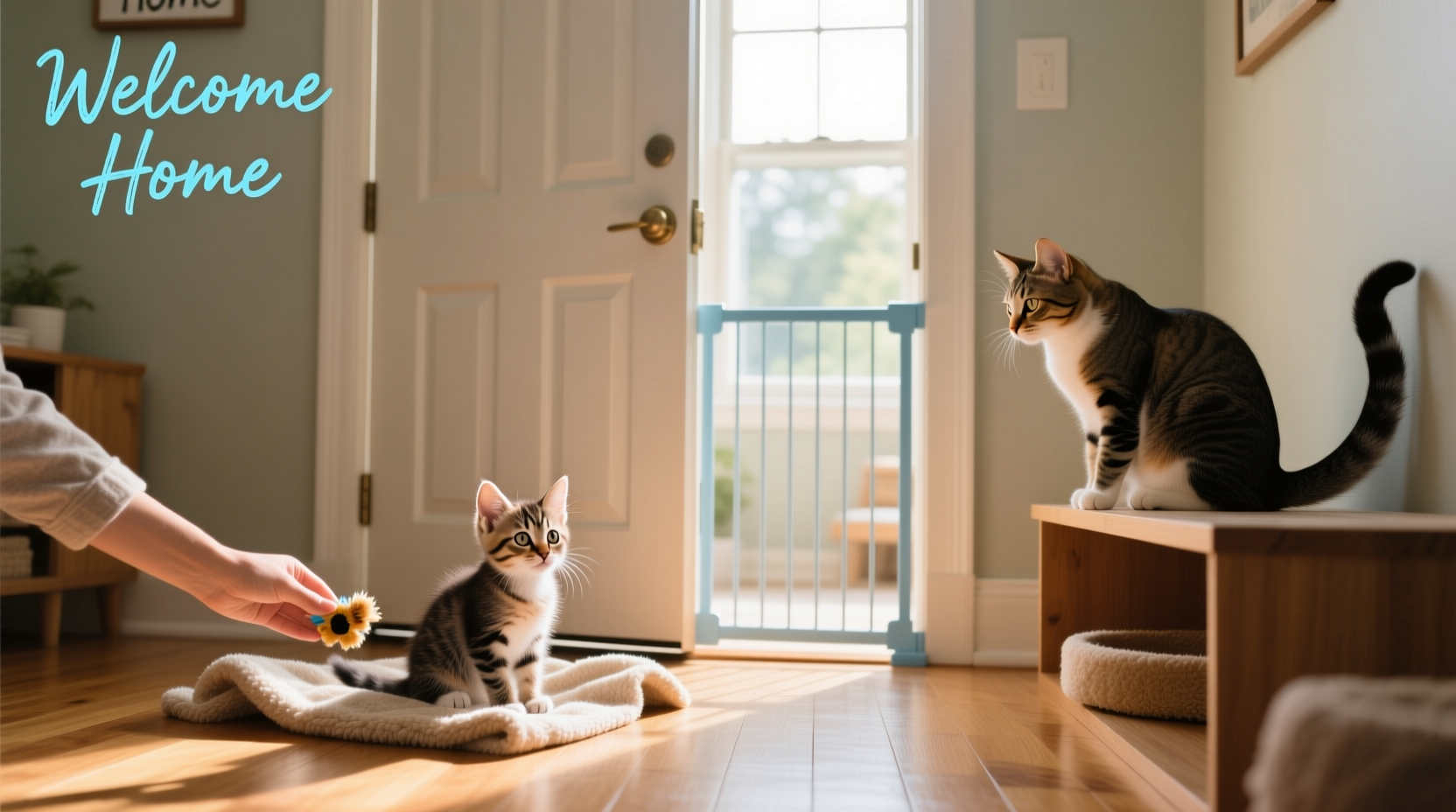 how to safely introduce a new kitten to a resident cat without fights