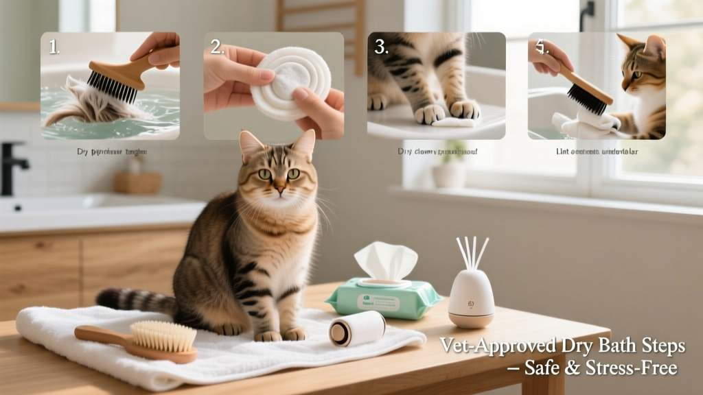 How to Give a Cat a Bath Without Water: 5 Vet-Approved Steps