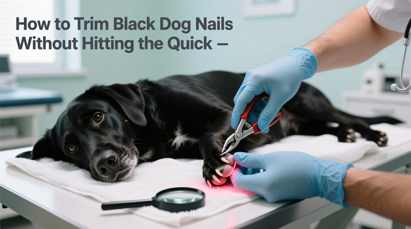 Trimming Black Dog Nails For Real Geographical