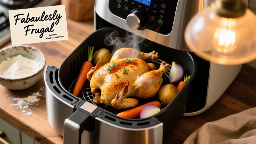 Fabulessly Frugal Air Fryer Whole Chicken Recipe