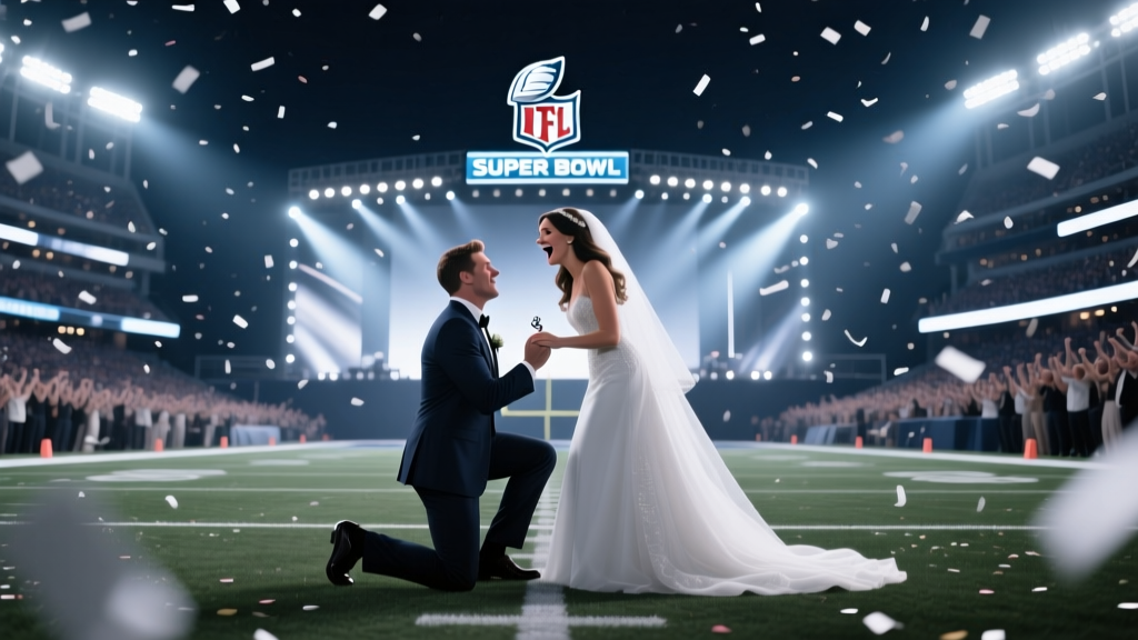 Super Bowl Wedding Real? Viral Halftime Truth (2026)