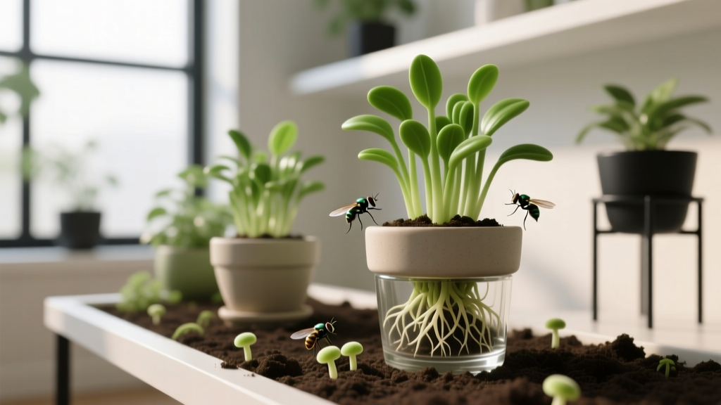 Get Rid of Flying Insects on Plant Cuttings