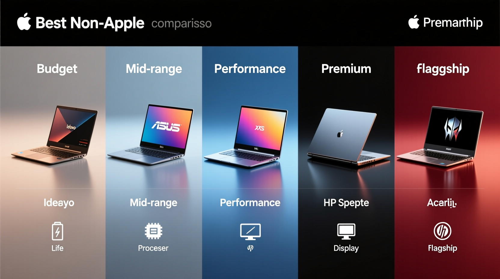 the best non apple laptops at every price point