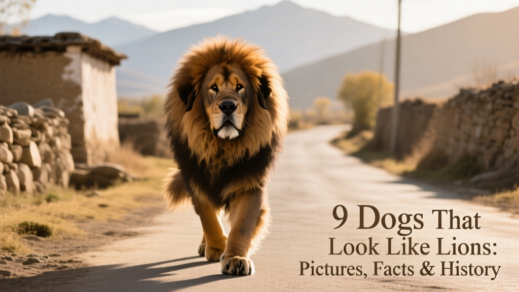 Tibetan Mastiff on the road