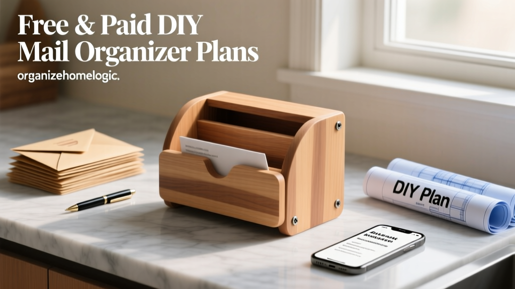 Free & Paid DIY Mail Organizer Plans