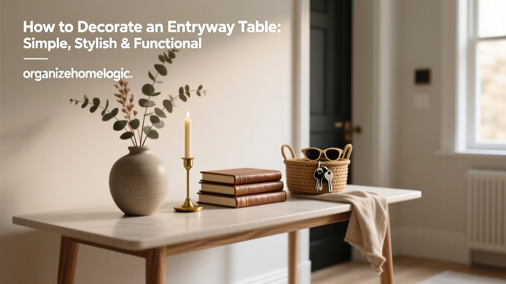 Entryway Table Decor: Simple, Stylish & Functional Tips