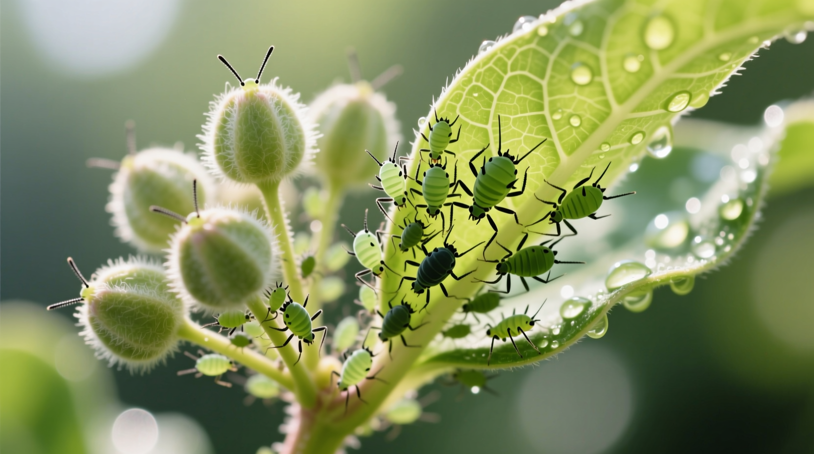 aphids on milkweed