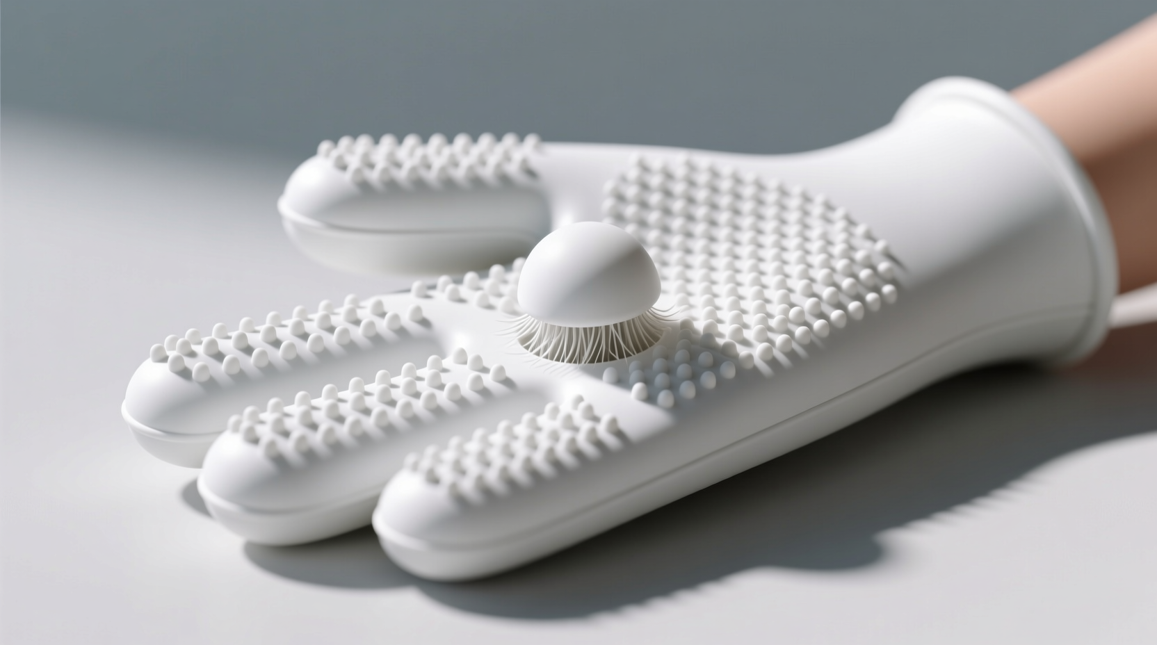 how to clean pet grooming glove rubber nubs