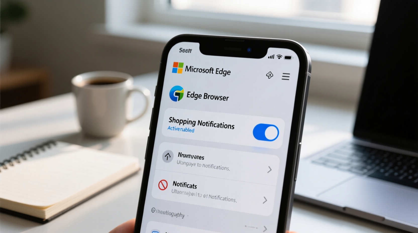 how to turn off edge chromium s shopping notifications