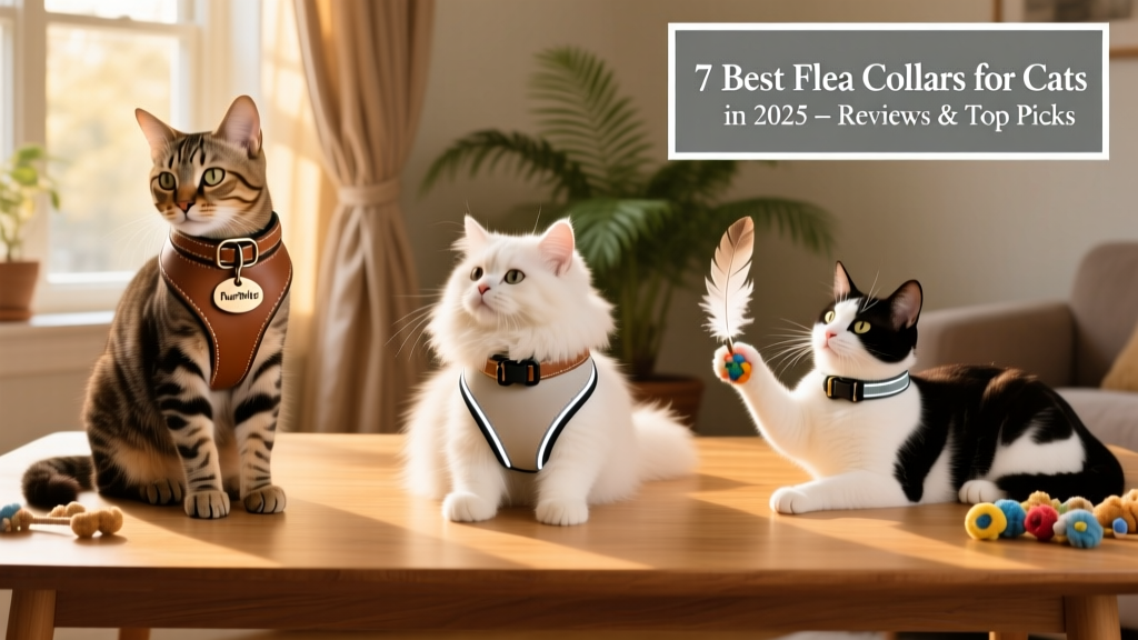 Side-by-side comparison of three FurPetVo collar styles: classic, lightweight, and kitten-safe