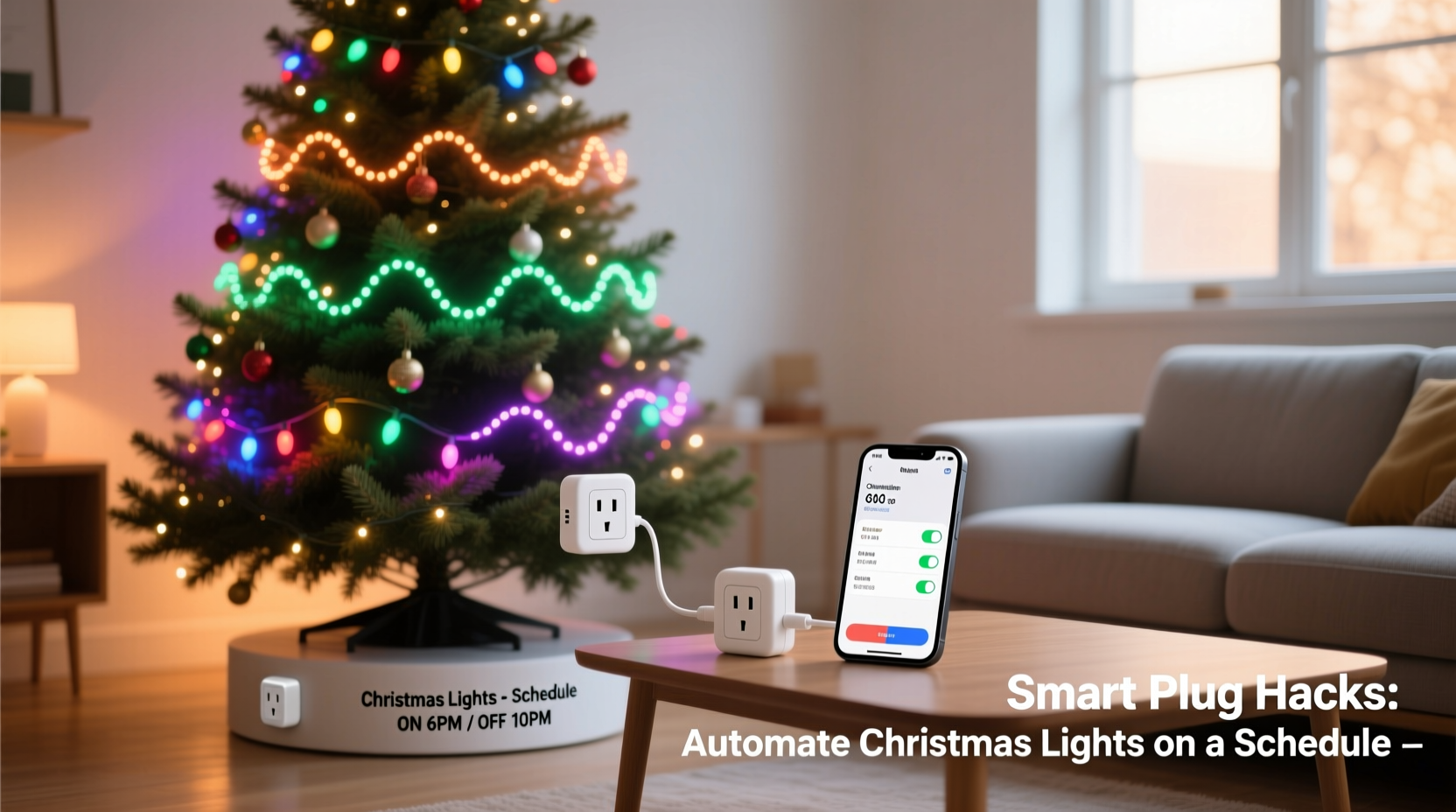 smart plug hacks for automating christmas lights on a schedule