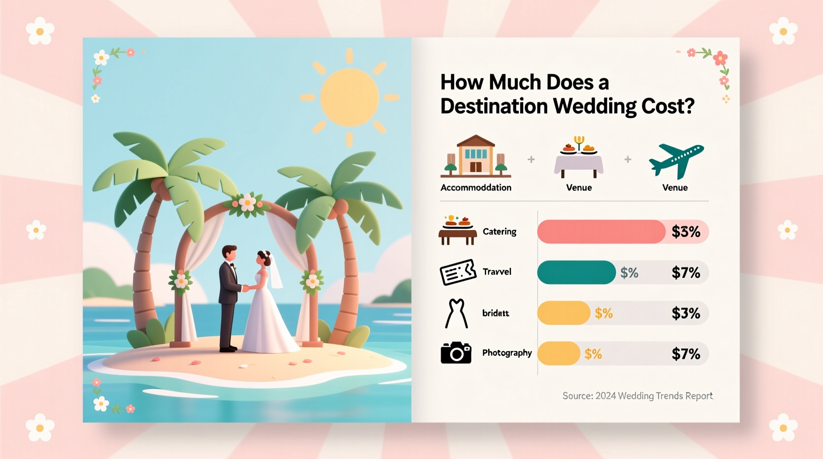 how much does a destination wedding cost