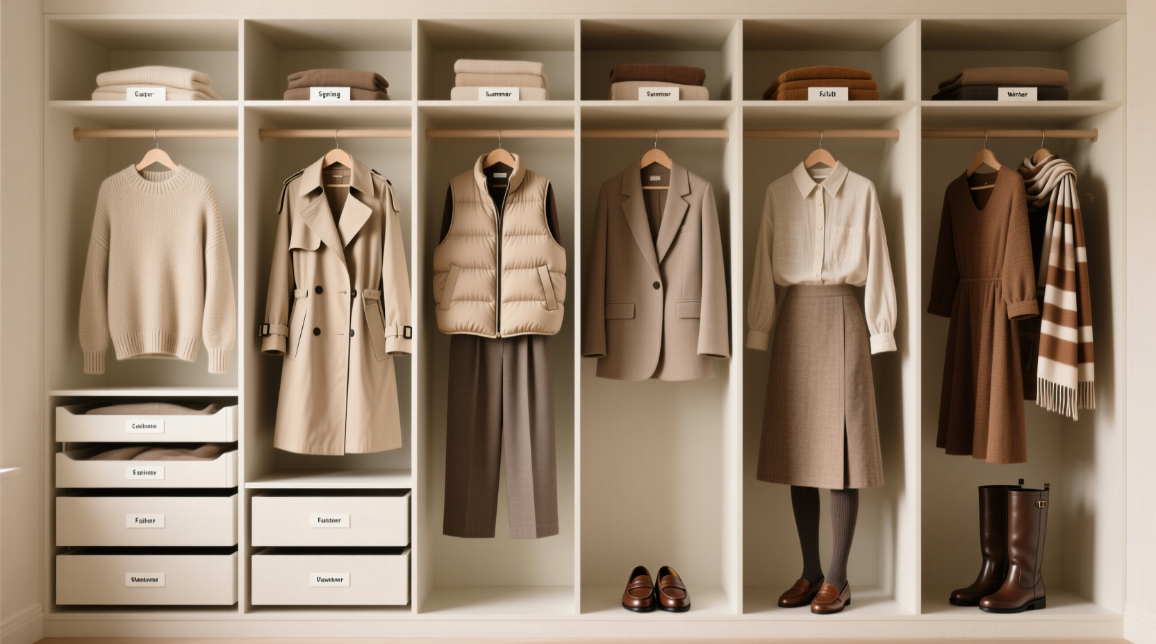 closet organization tips season resilient capsule wardrobe