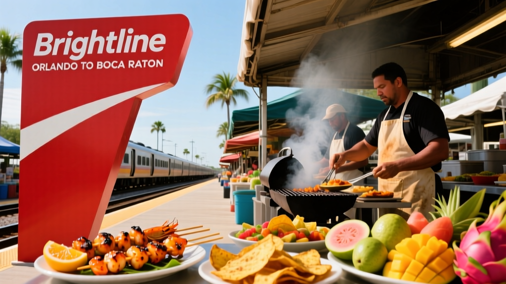 Brightline Train Orlando to Boca Raton: A Culinary & Cultural Rail Experience