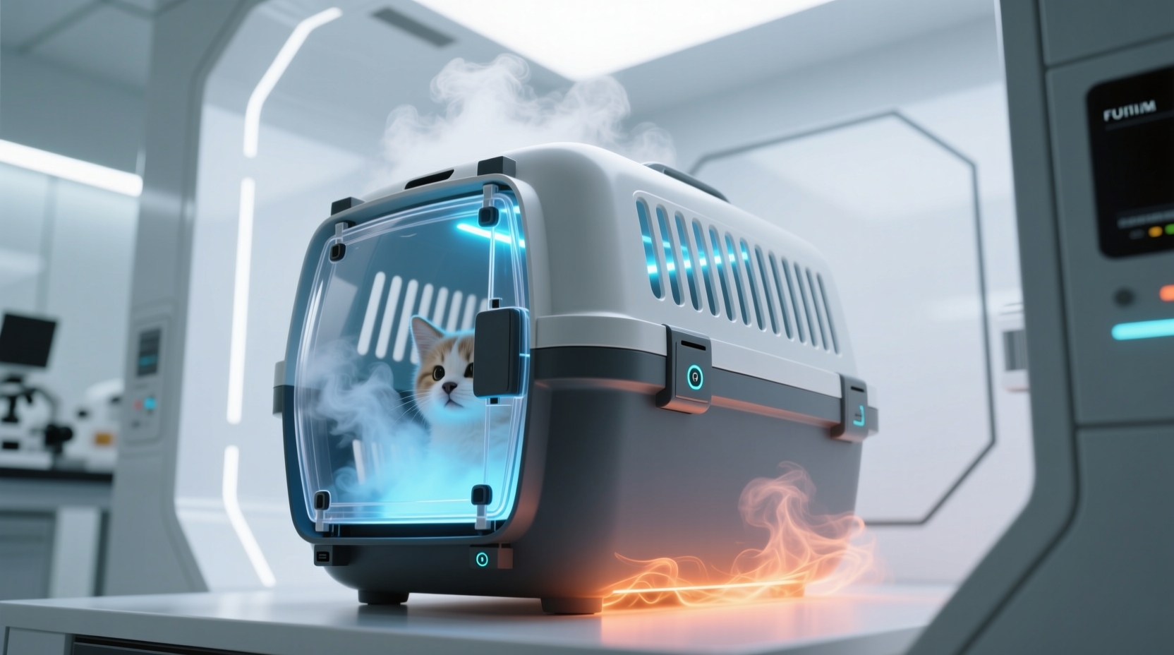sanitize pet carriers without chemical residue