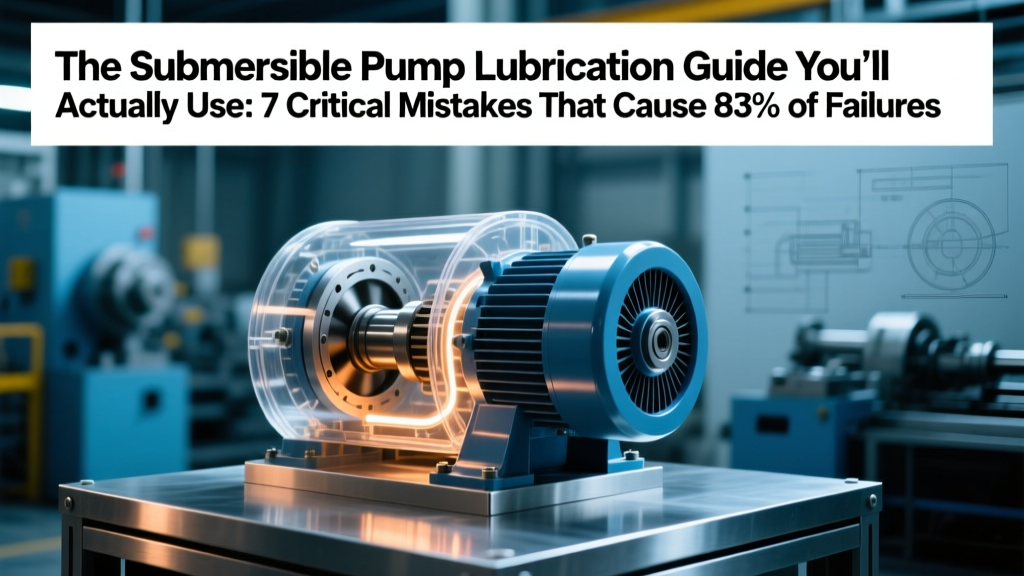 Submersible Pump Lubrication Guide: Fix 7 Critical Mistakes