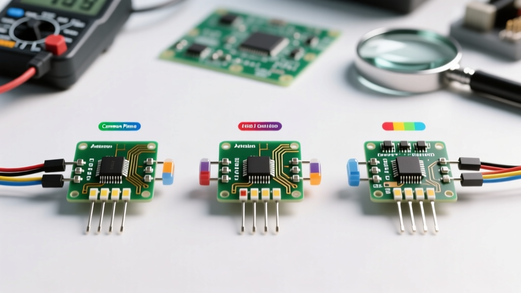 RGB LED Pins Compared: Common Anode, Cathode, and Addressable