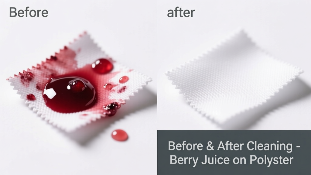 How to Remove Berry Juice from Polyester Fabric