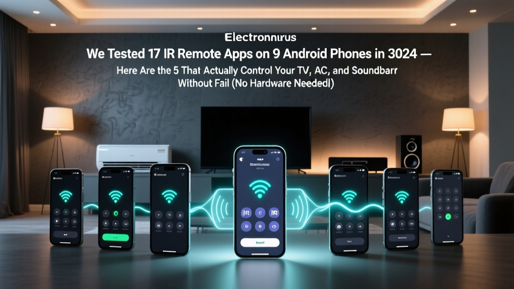 We Tested 17 IR Remote Apps on 9 Android Phones in 2024 — Here Are the 5 That Actually Control Your TV, AC, and Soundbar Without Fail (No Hardware Needed)